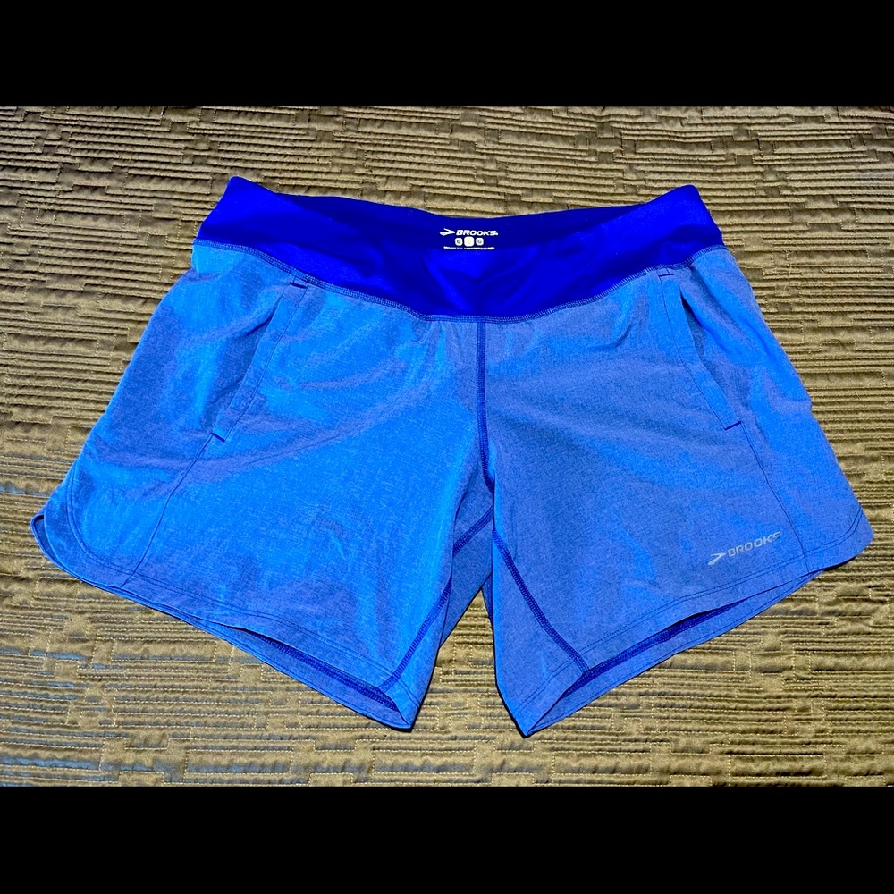 Brooks Large Robins Egg Blue Running Shorts
